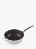 Le Creuset 3-Ply Stainless Steel Non-Stick Chef's Pan & Lid, 24cm