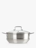 Le Creuset 3-Ply Stainless Steel Large Multi-Steamer with Glass Lid, 24cm