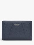 Radley Wood Street 2.0 Medium Leather Zip-Top Purse, Panna Cotta