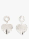 John Lewis & Partners Fan Heart Drop Earrings