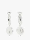 John Lewis & Partners Textured Faux Pearl Drop Earrings