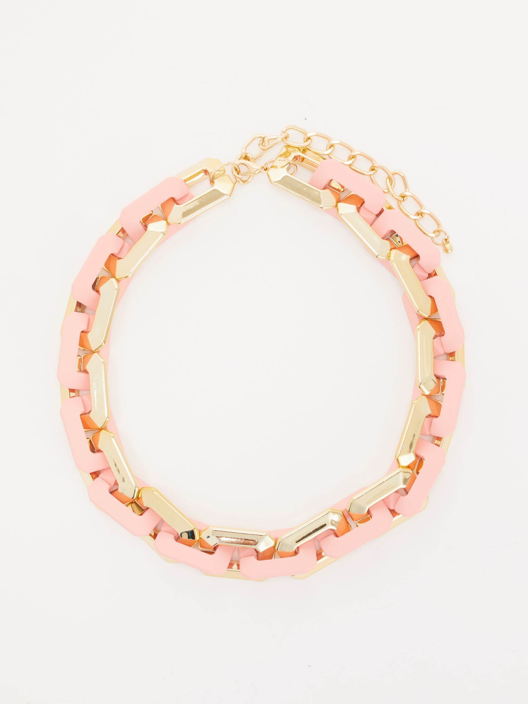 chunky pink necklace