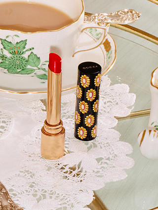 Gucci Rouge de Beauté Brillant High-Shine Lipstick, 714 Jody Wild Mauve 7