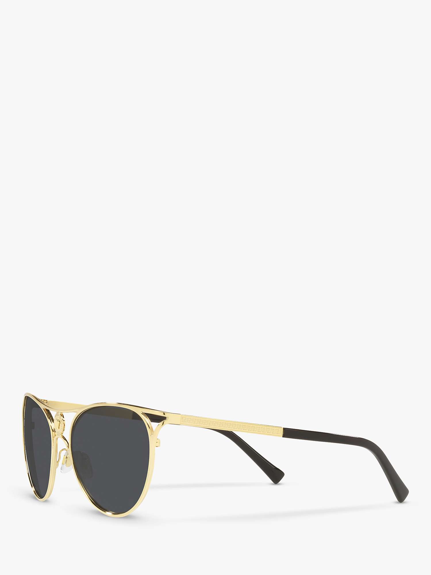 Buy Versace VE2237 Women's Cat's Eye Sunglasses, Gold/Grey Online at johnlewis.com