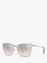 Oakley OO9297 Women's She's Unstoppable Polarised Rectangular Sunglasses,  Tortoise/Mirror Brown at John Lewis & Partners