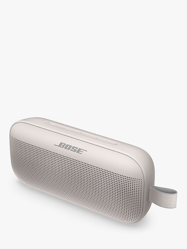 Bose SoundLink Flex Water-resistant Portable Bluetooth Speaker with Built-in Speakerphone, White Smoke