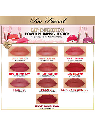 Too Faced Lip Injection Power Plumping Liquid Lipstick, Big Lip Energy 5