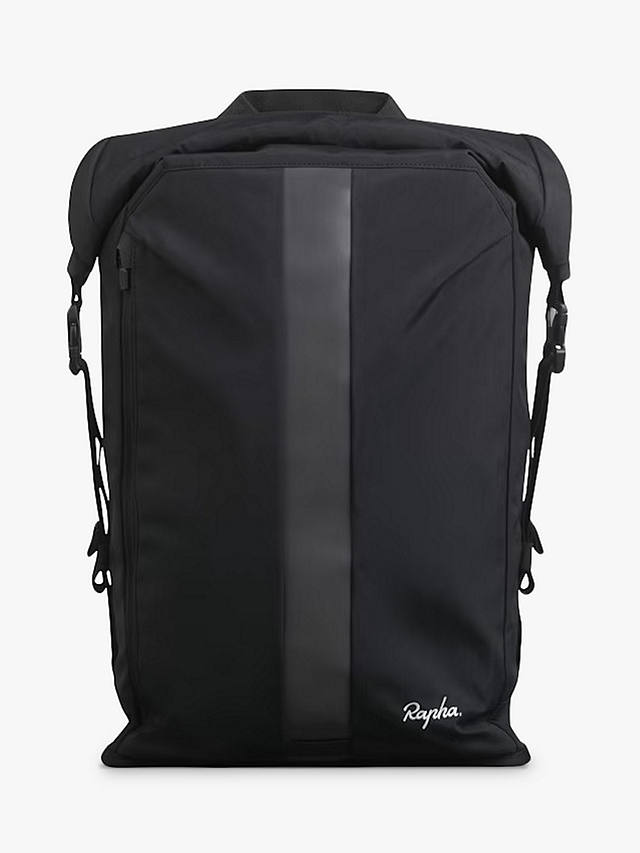 Rapha Water Resistant Roll Top Backpack, Black