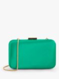 John Lewis Stella Clutch Bag, Emerald
