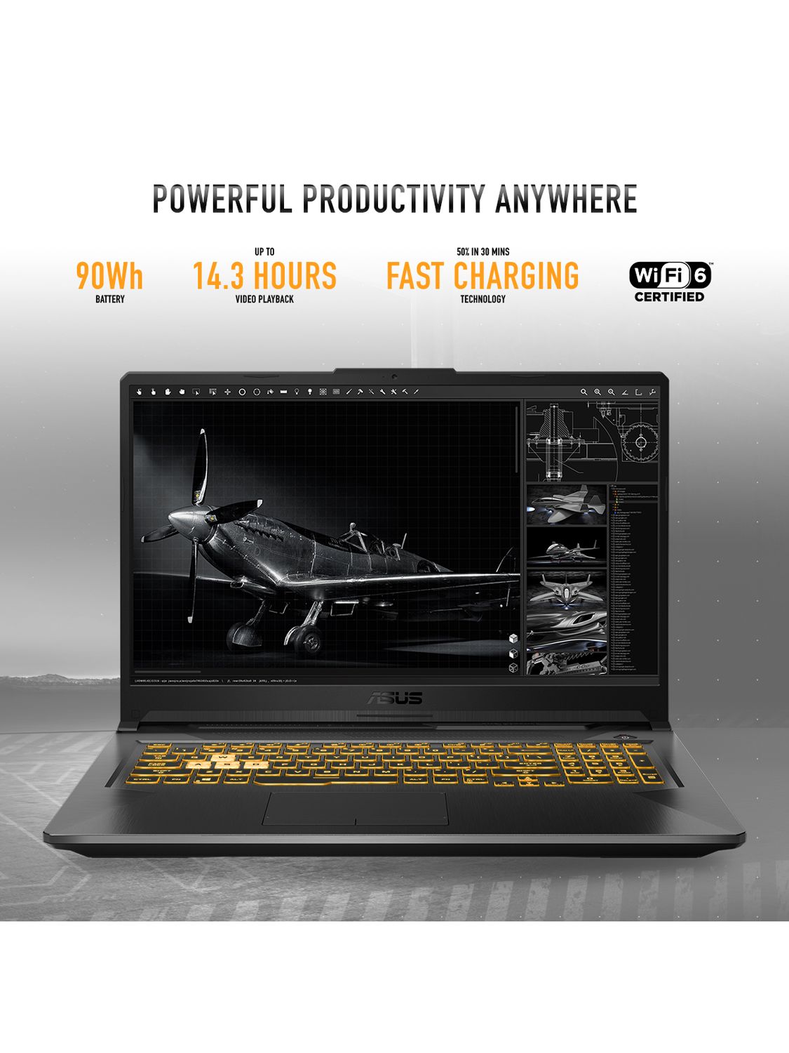 ASUS TUF F17 Gaming Laptop, Intel Core i5 Processor, 16GB RAM, 512GB