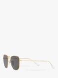 Ray-Ban RB385791964851 Unisex Polarised Sunglasses, Legend Gold