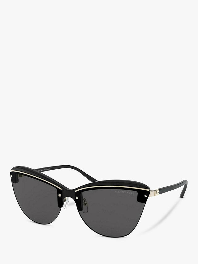 Michael Kors MK2113 Women's Cat's Eye Sunglasses, Black/Grey