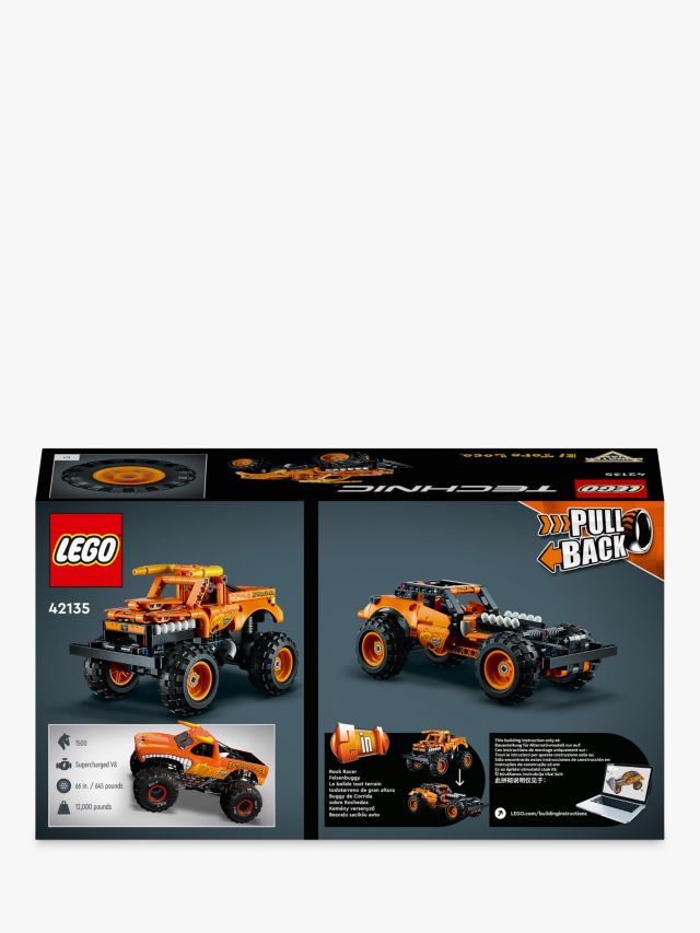 LEGO Technic Monster Jam El Toro Loco, 2 in 1 Pull Back Truck to Off Roader  Car Toy 42135, Monster Truck and Race Car Building Toy, Construction Kit