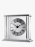 Acctim Hamilton Roman Numeral Analogue Mantel Clock, 15.5cm, Silver
