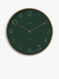 Acctim Madison Analogue Quartz Wall Clock, 35cm, Urban Jungle/Gold