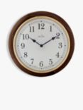 Acctim Winchester Oak Wood Analogue Quartz Wall Clock, 31cm, Oak