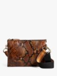 Ted Baker Darceys Leather Pouch Bag, Brown