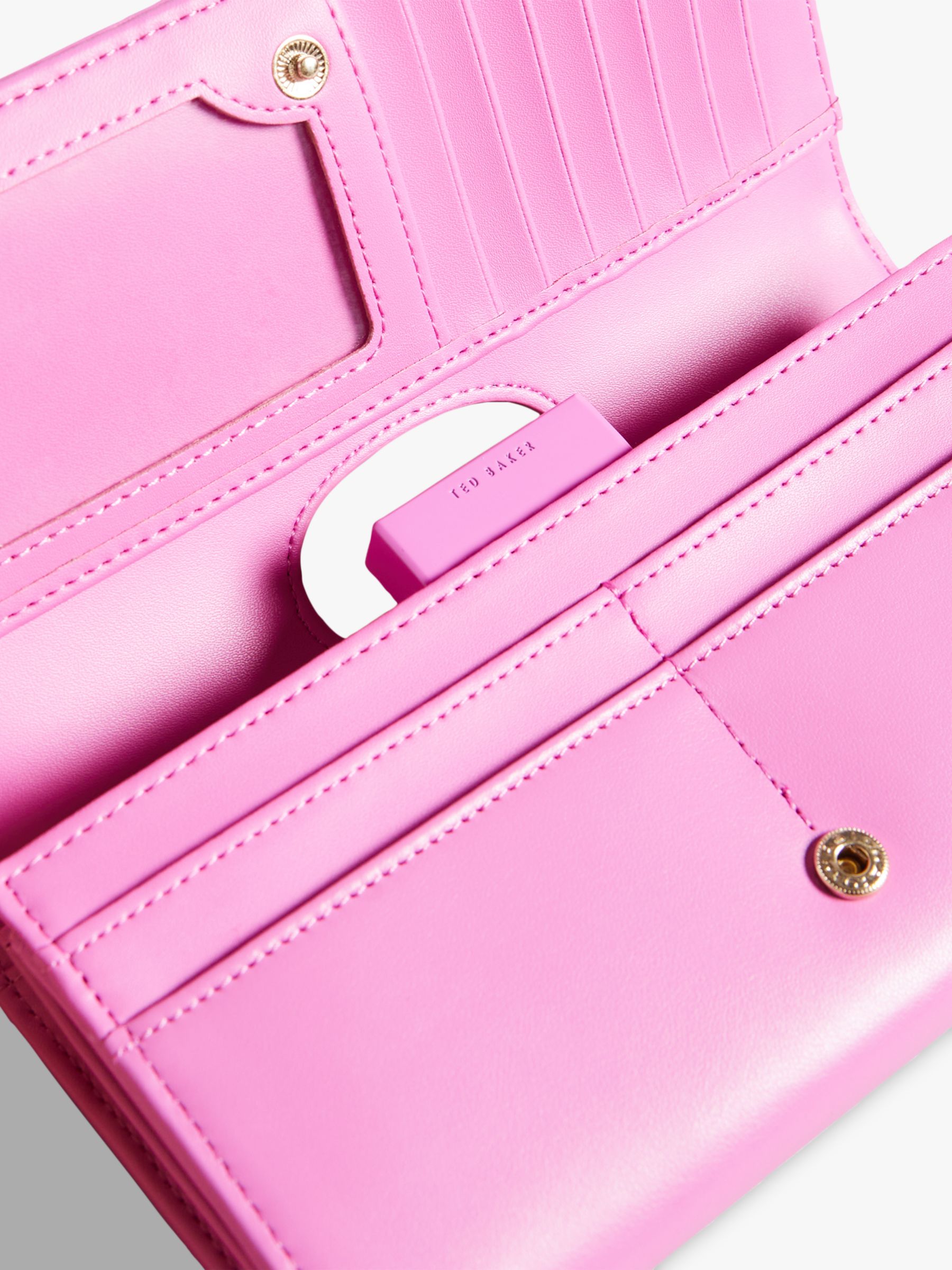 purse pink leather