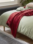 John Lewis ANYDAY Fleece Throw, Merlot