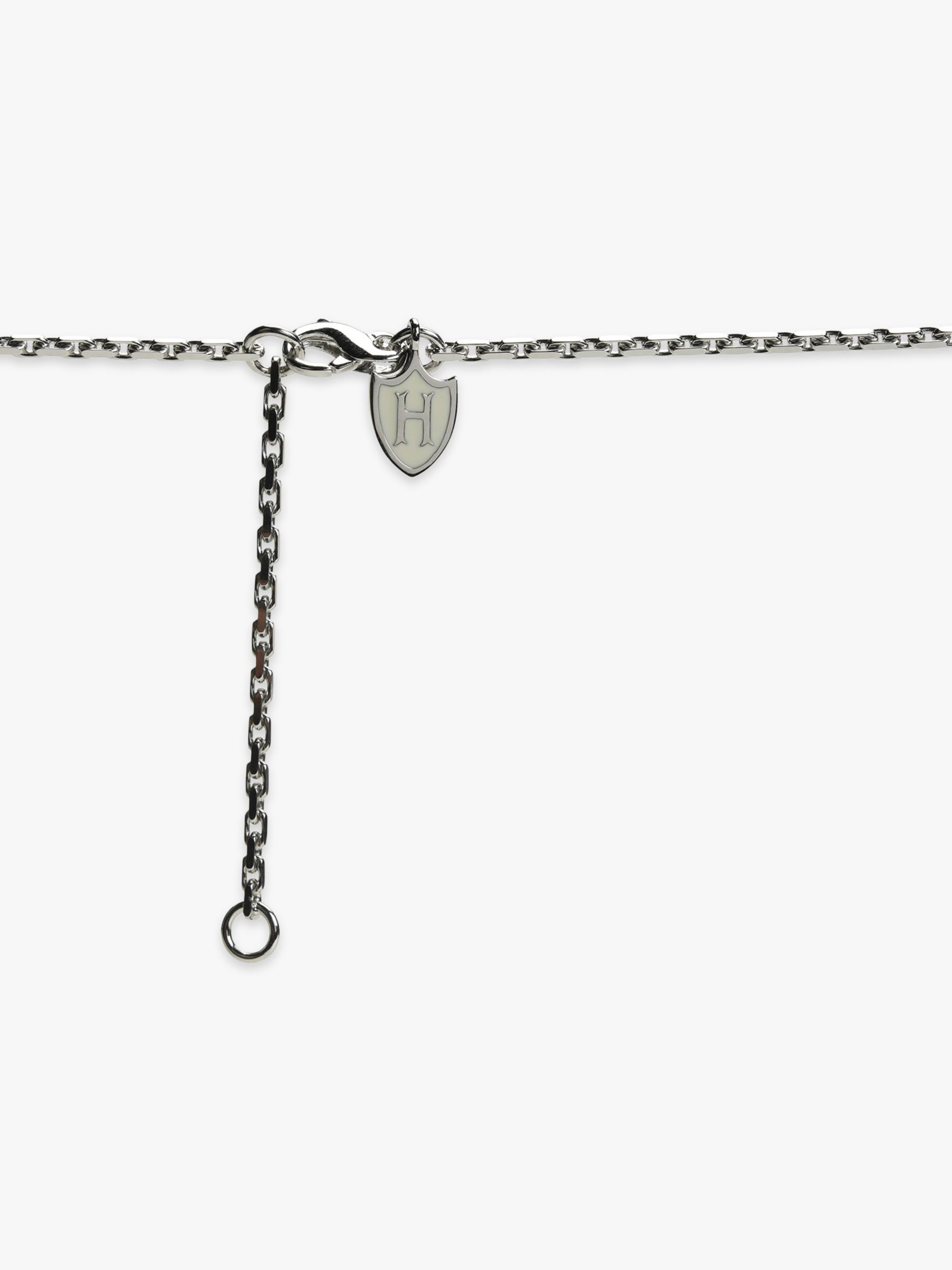Buy Hoxton London Men's Leather Ribbed Cross Pendant Necklace, Silver Online at johnlewis.com