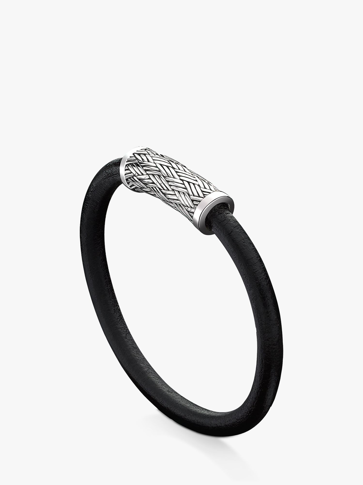  Luxury Classic Style Stainless Steel Mens Leather Bracelet  Hand-Woven Magnetic Clasp Black Simple Jewelry Gifts Customization :  Clothing, Shoes & Jewelry