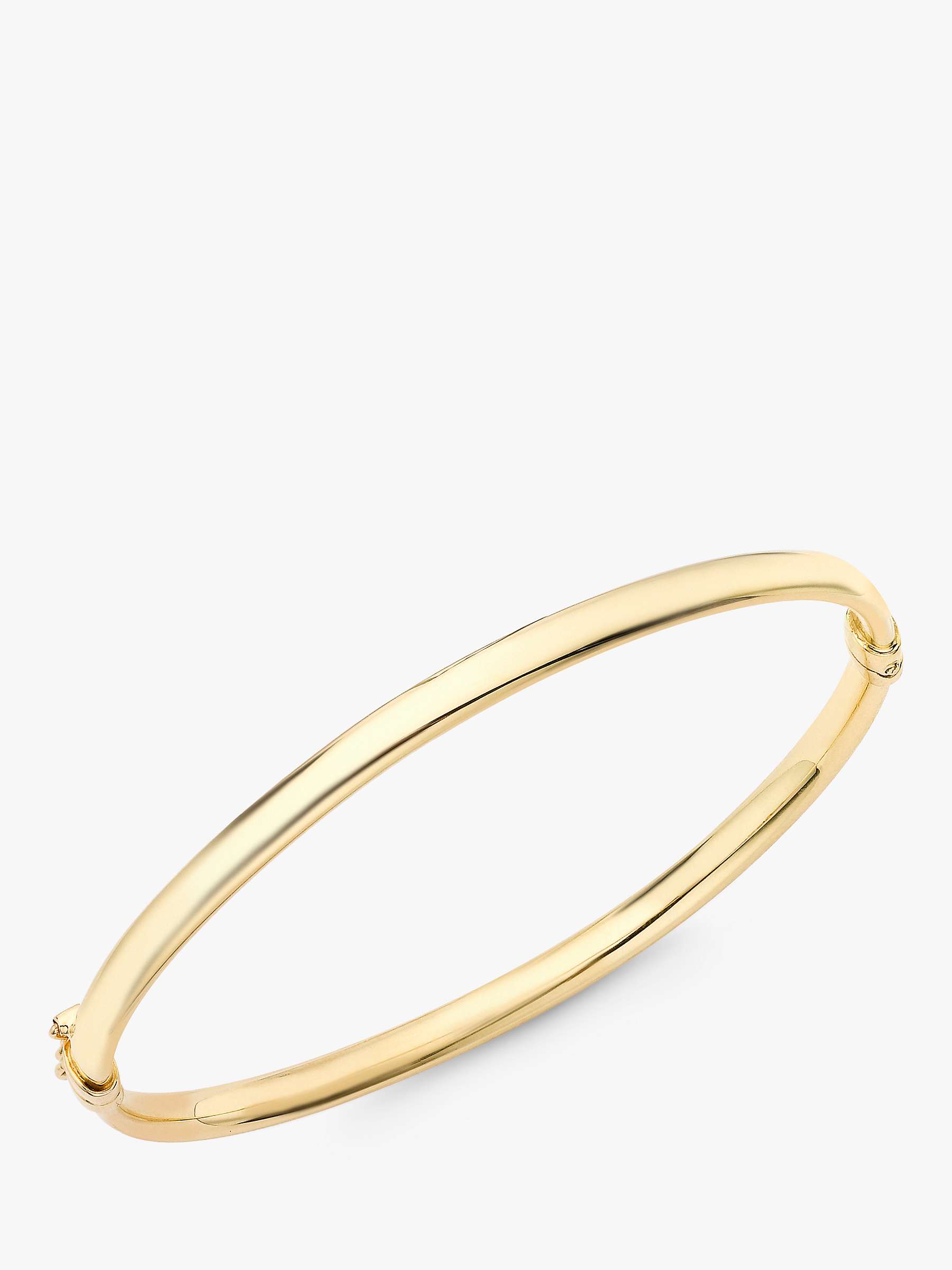 Buy IBB 18ct Gold Bangle Bracelet, Gold Online at johnlewis.com