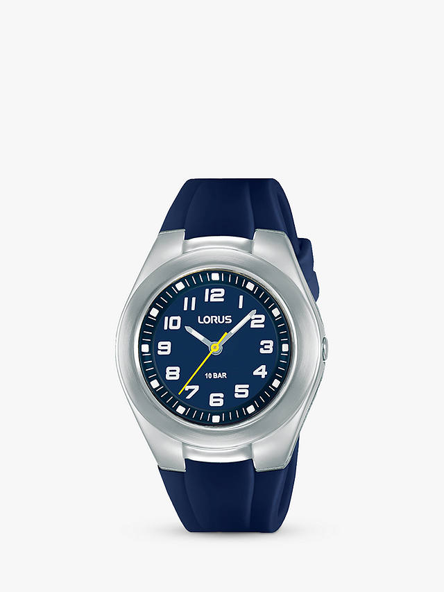Lorus Children's Silicone Strap Watch, Navy/White Rrx83gx9 