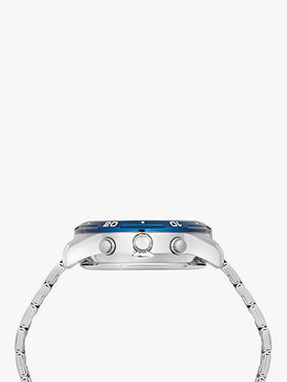 Lorus Men's Analogue/Digital Duo Display Bracelet Strap Watch, Silver/Blue RW647AX9