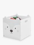 Great Little Trading Co Stackable Storage Box, Fox, White