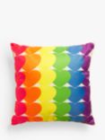 John Lewis Rainbow Heart Outdoor Cushion, Multi