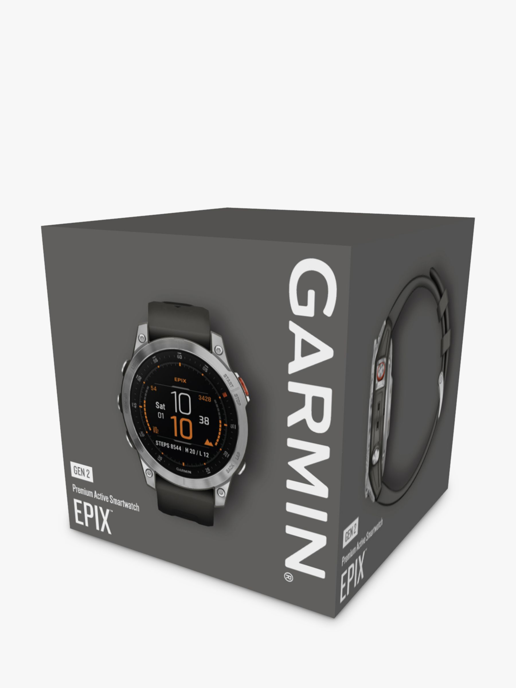 Garmin epix (Gen 2), 47mm, Active Smartwatch, Slate Steel