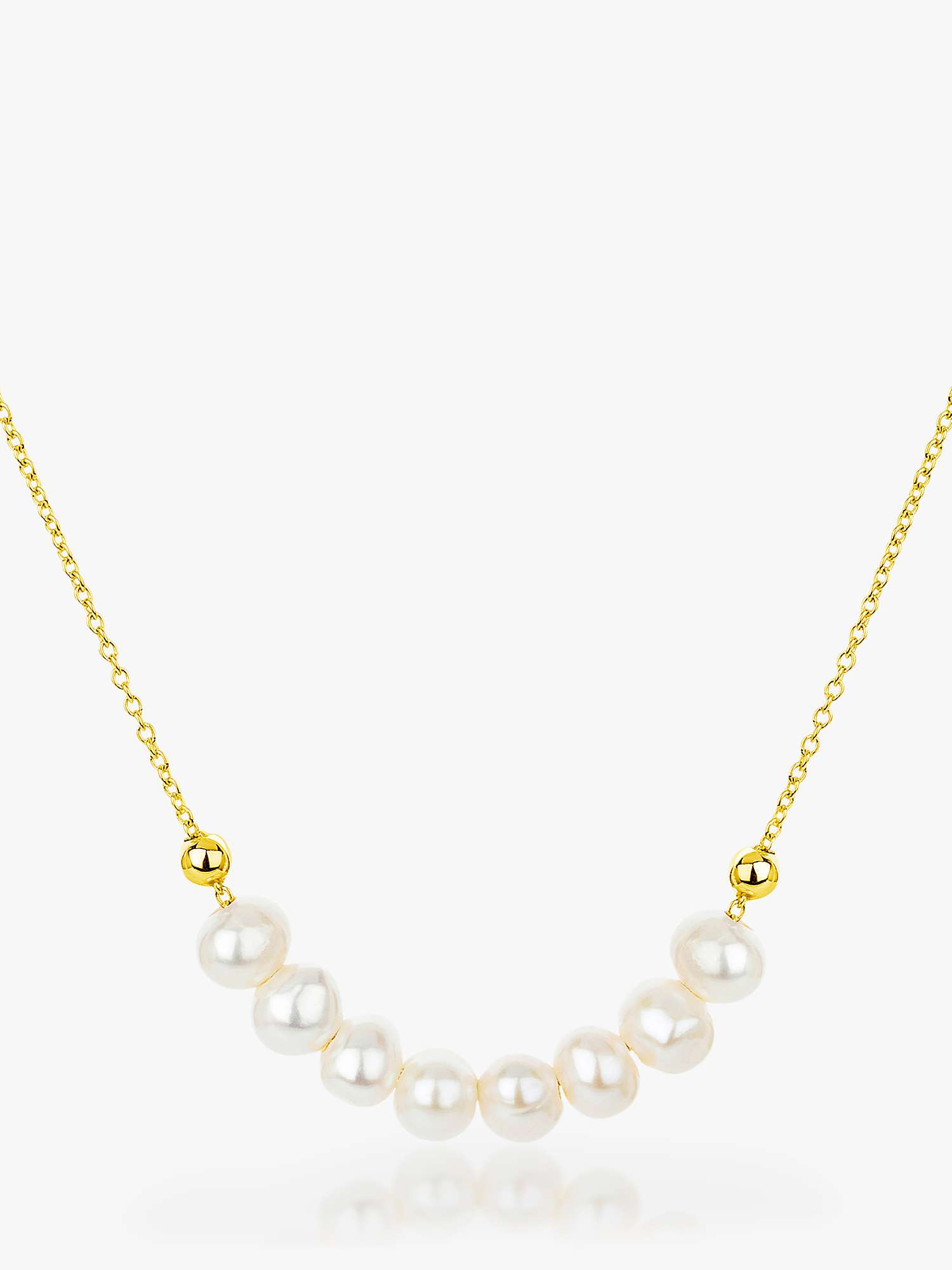 Buy Claudia Bradby Ange Freshwater Pearl Necklace, Gold Online at johnlewis.com