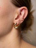 Astrid & Miyu Illusion Crystal Single Ear Cuff, Gold
