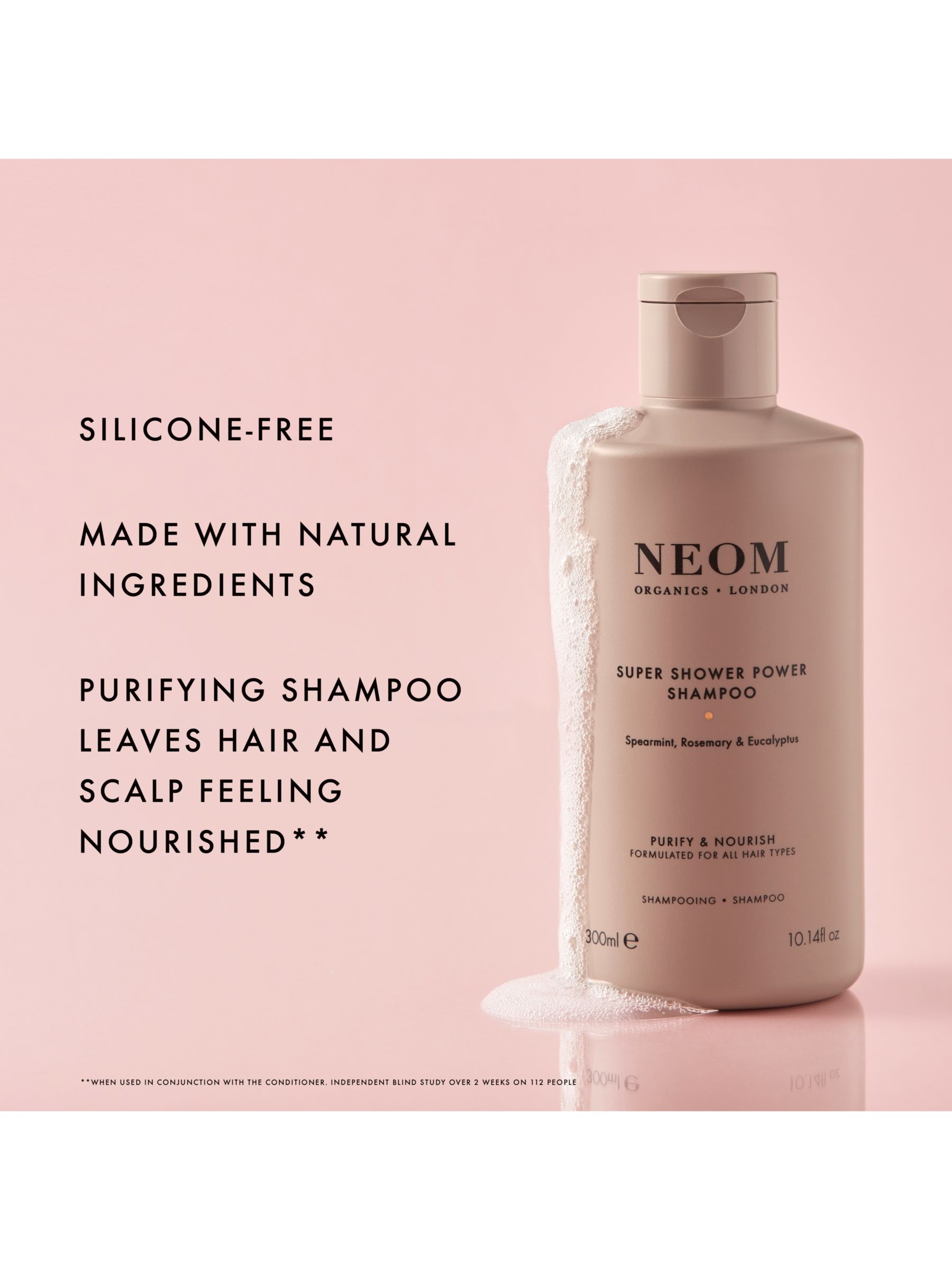 Neom Organics London Super Shower Power Shampoo, 300ml 2