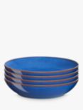 Denby Imperial Blue Coupe Pasta Bowl, Set of 4, 11cm, Blue