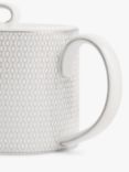 Wedgwood Gio Platinum Fine Bone China Teapot, 1L, White