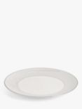 Wedgwood Gio Platinum Fine Bone China Dinner Plate, 28cm, White