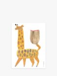 OYOY x Moira Frith Noah Giraffe Poster, 40 x 30cm, Yellow