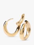 PDPAOLA Pirouette Small Hoop Earrings, Gold