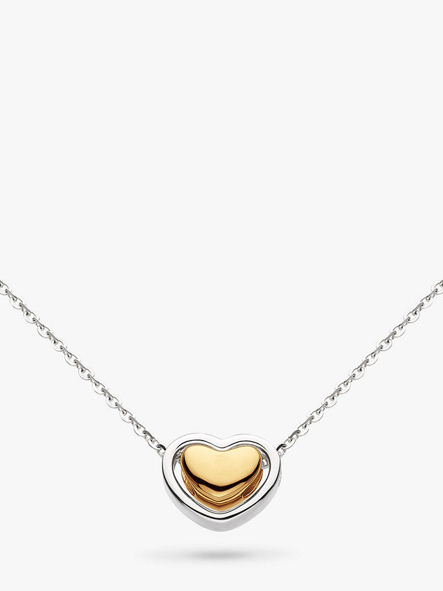 Kit Heath Heart of Gold Pendant Necklace, Silver/Gold