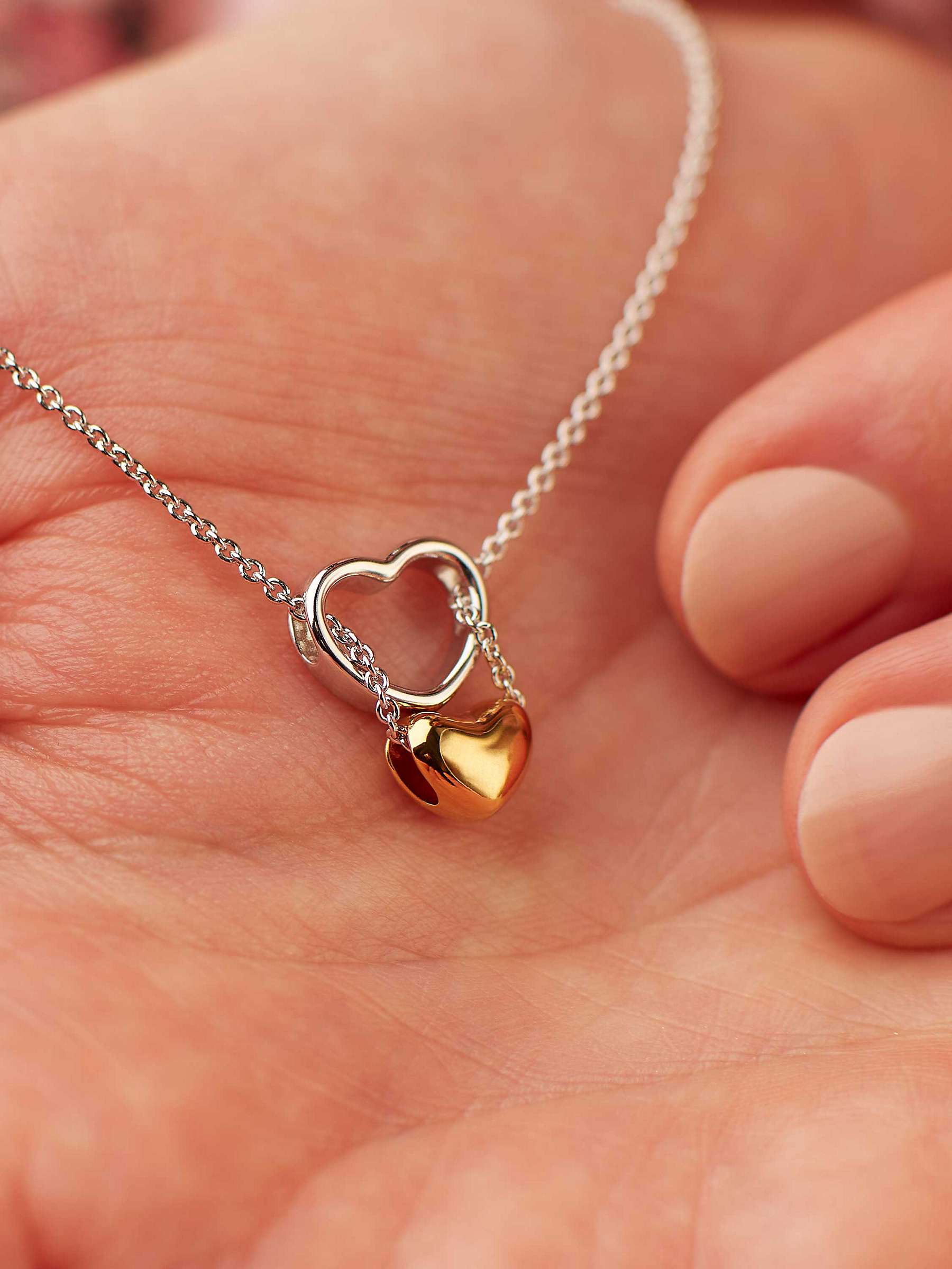 Buy Kit Heath Heart of Gold Pendant Necklace, Silver/Gold Online at johnlewis.com