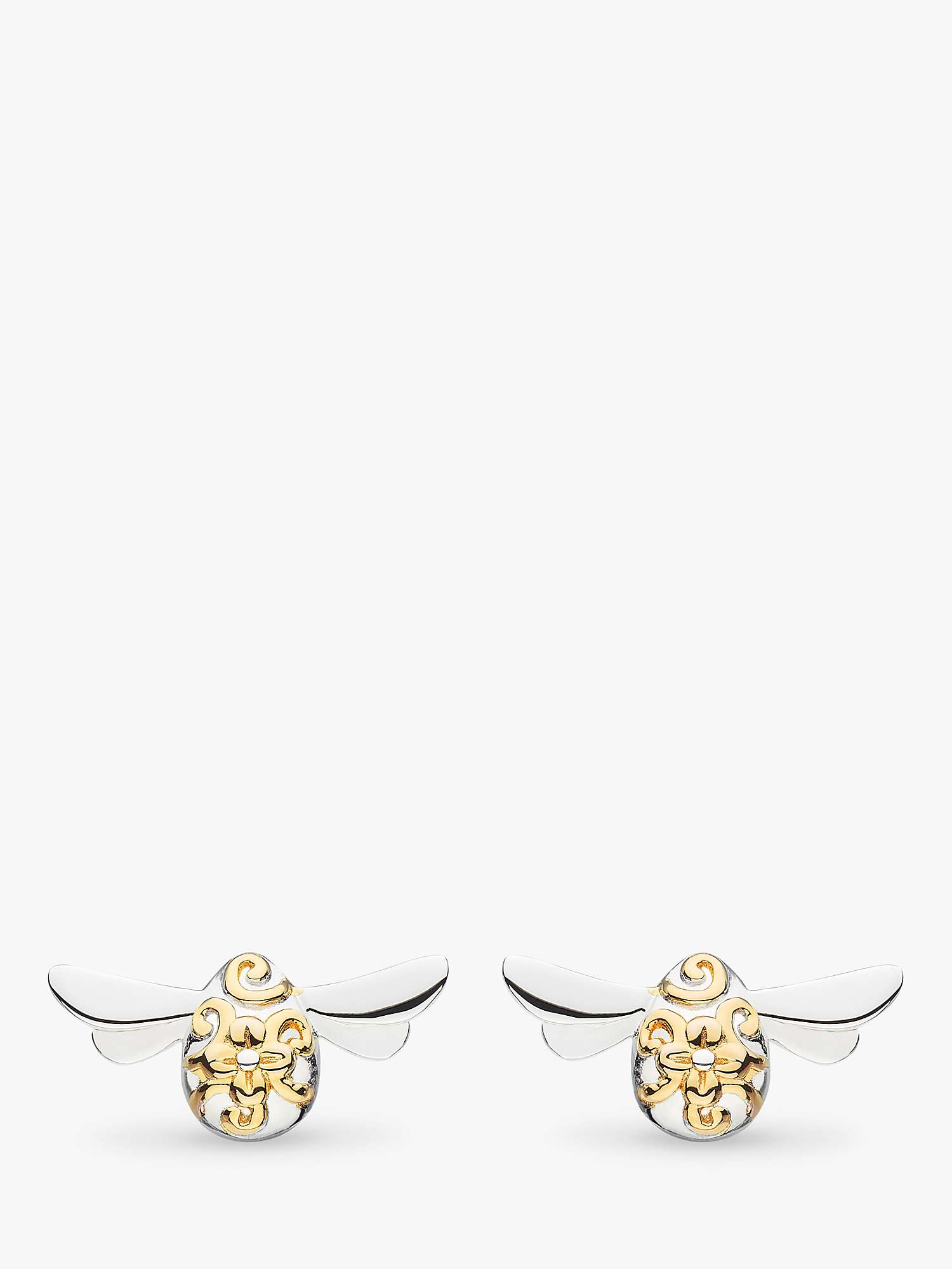 Buy Kit Heath Blossom Flyte Honey Bee Stud Earrings, Silver/Gold Online at johnlewis.com