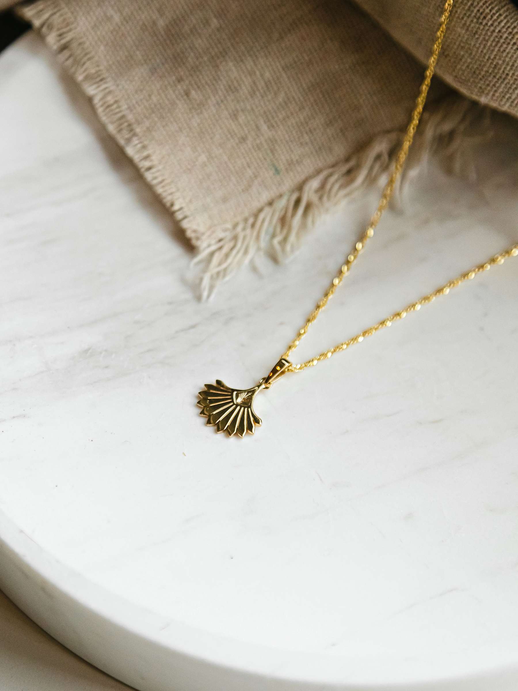Buy Daisy London Palms Collection Open Palm Pendant Necklace, Gold Online at johnlewis.com