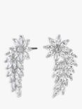 Jon Richard Bridal Cubic Zirconia Angel Wing Drop Earrings, Silver