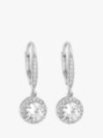 Simply Silver Clara Drop Earrings, Silver