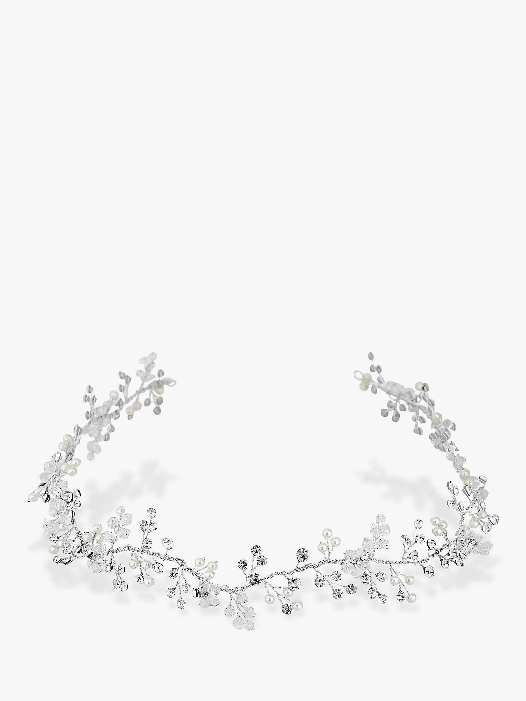 Buy Jon Richard Lydia Statement Pearl and Crystal Hair Vine, Silver Online at johnlewis.com