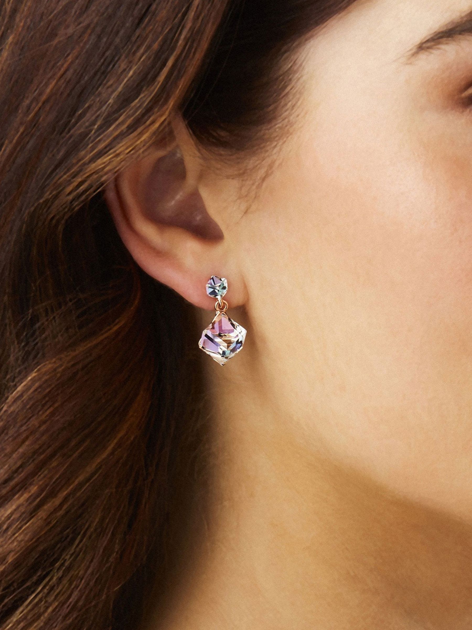 Buy Jon Richard Radiance Collection Cube Drop Earrings Online at johnlewis.com