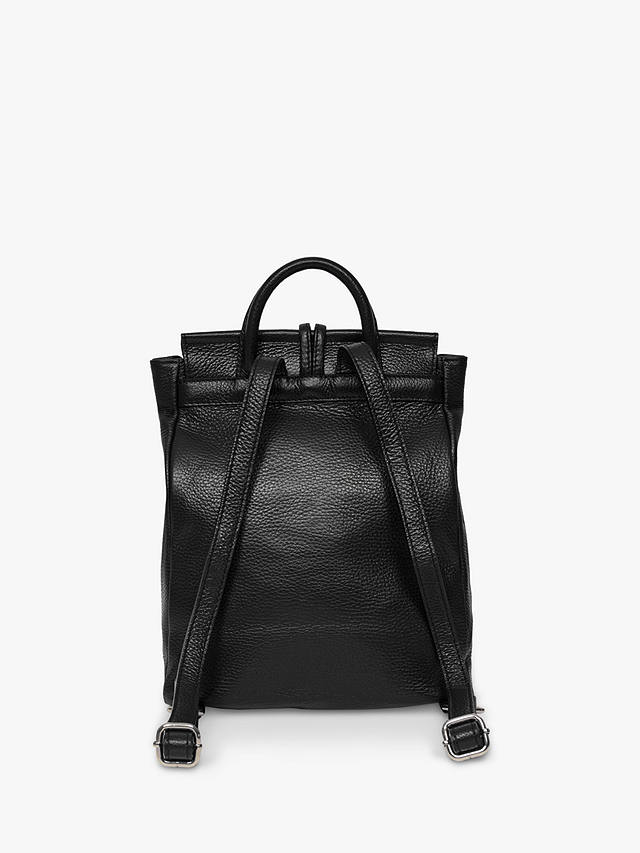 Celtic & Co. Leather Tassel Backpack, Black