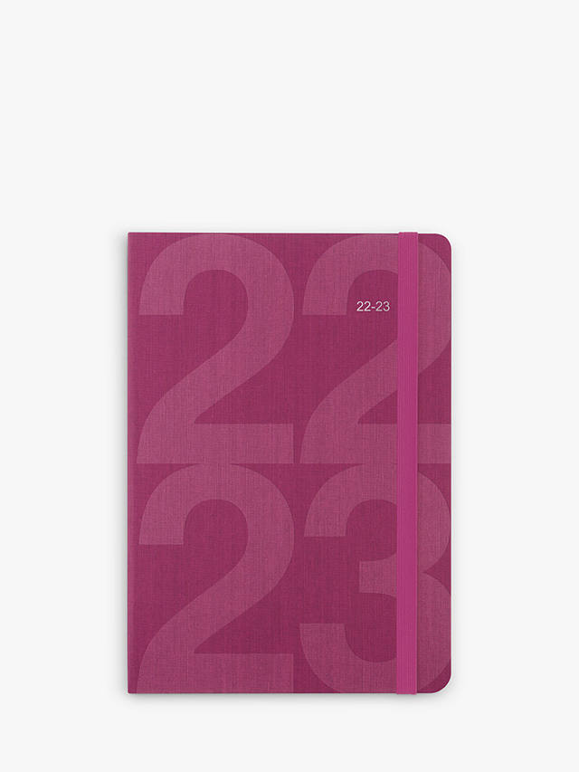 Letts A5 Block Mid Year Academic Diary, 2022-23, Pink
