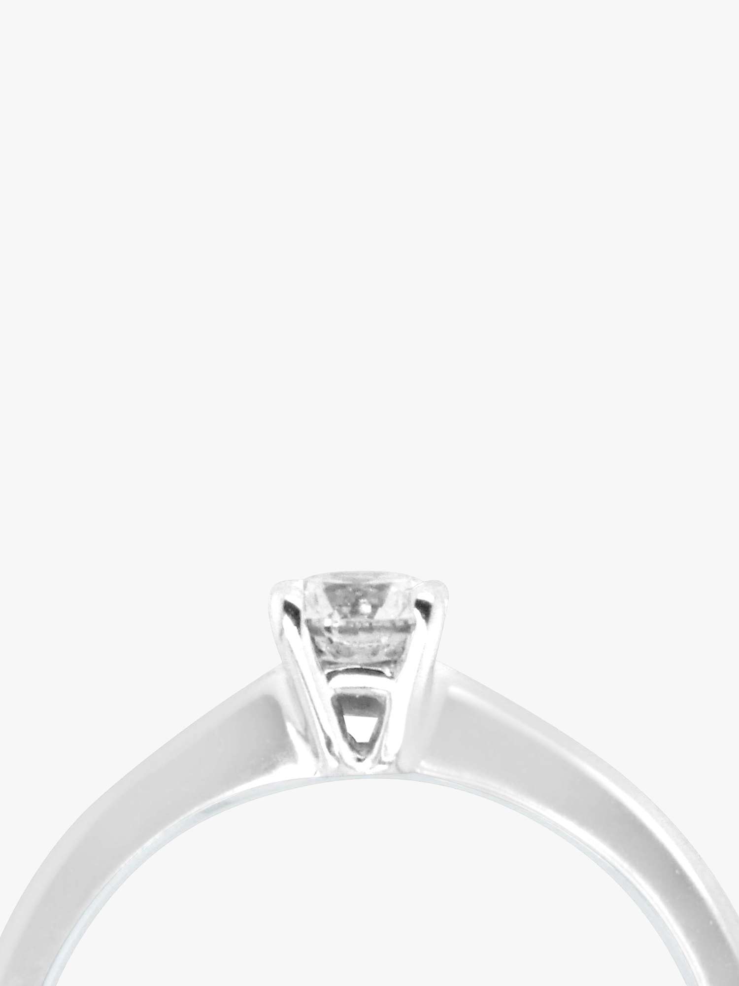 Buy Milton & Humble Jewellery Second Hand 18ct White Gold Solitaire Diamond Ring, Dated 2015 Online at johnlewis.com